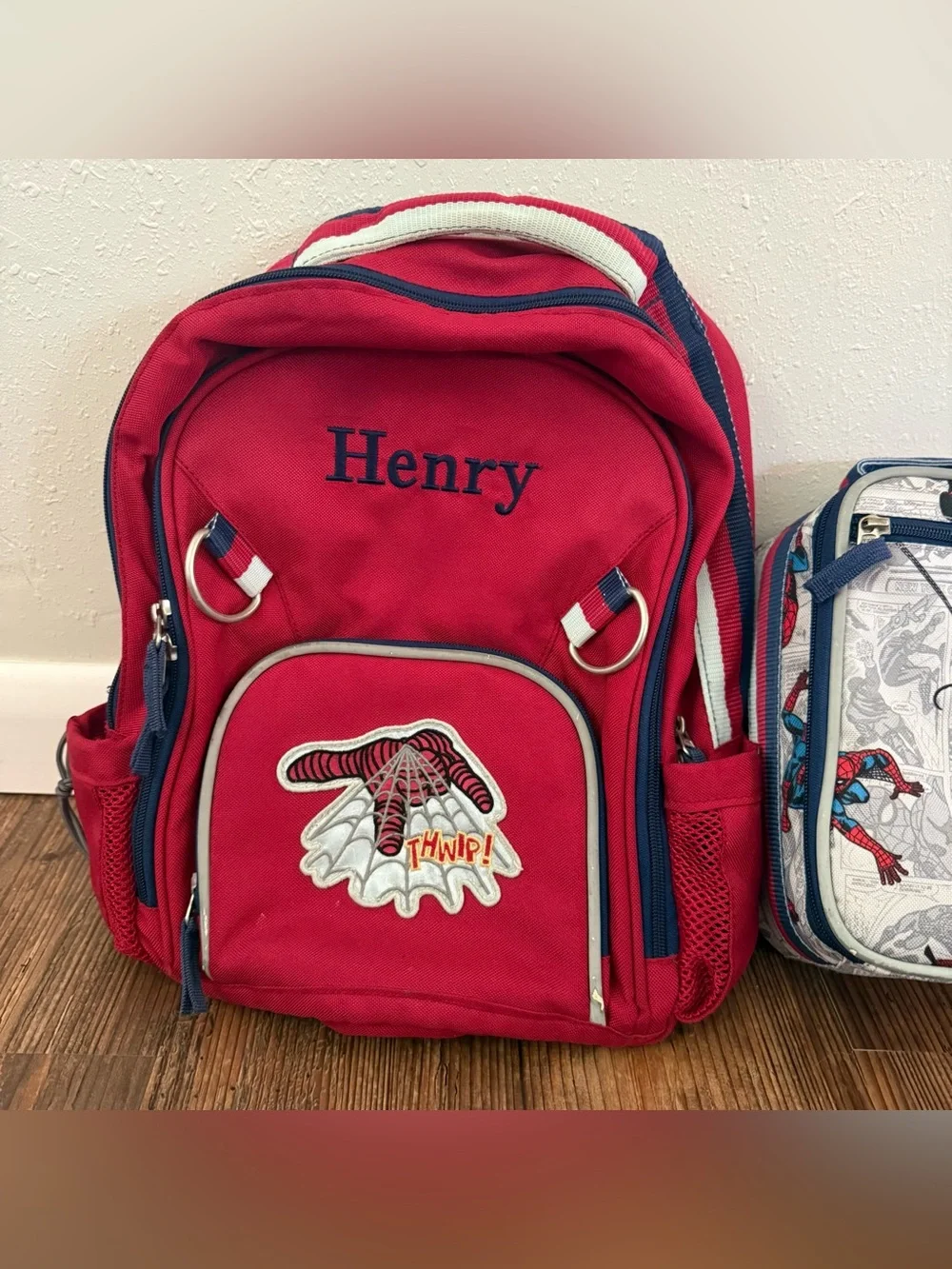 Pottery Barn Spider Man Backpack & Lunch Box “Henry” Preschool Size